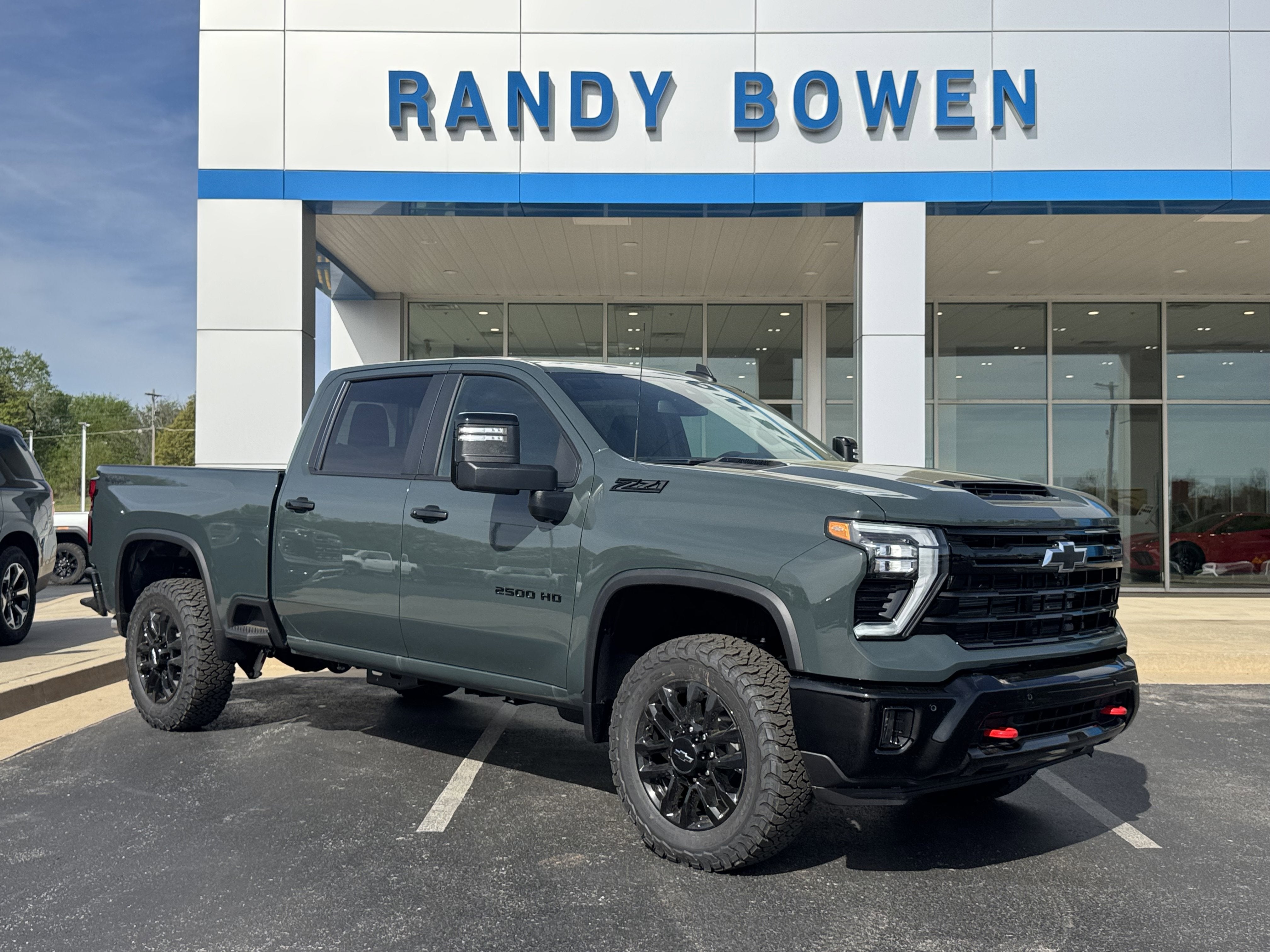2026 Chevrolet Silverado 2500 HD LT in Cypress Gray — front three-quarter view