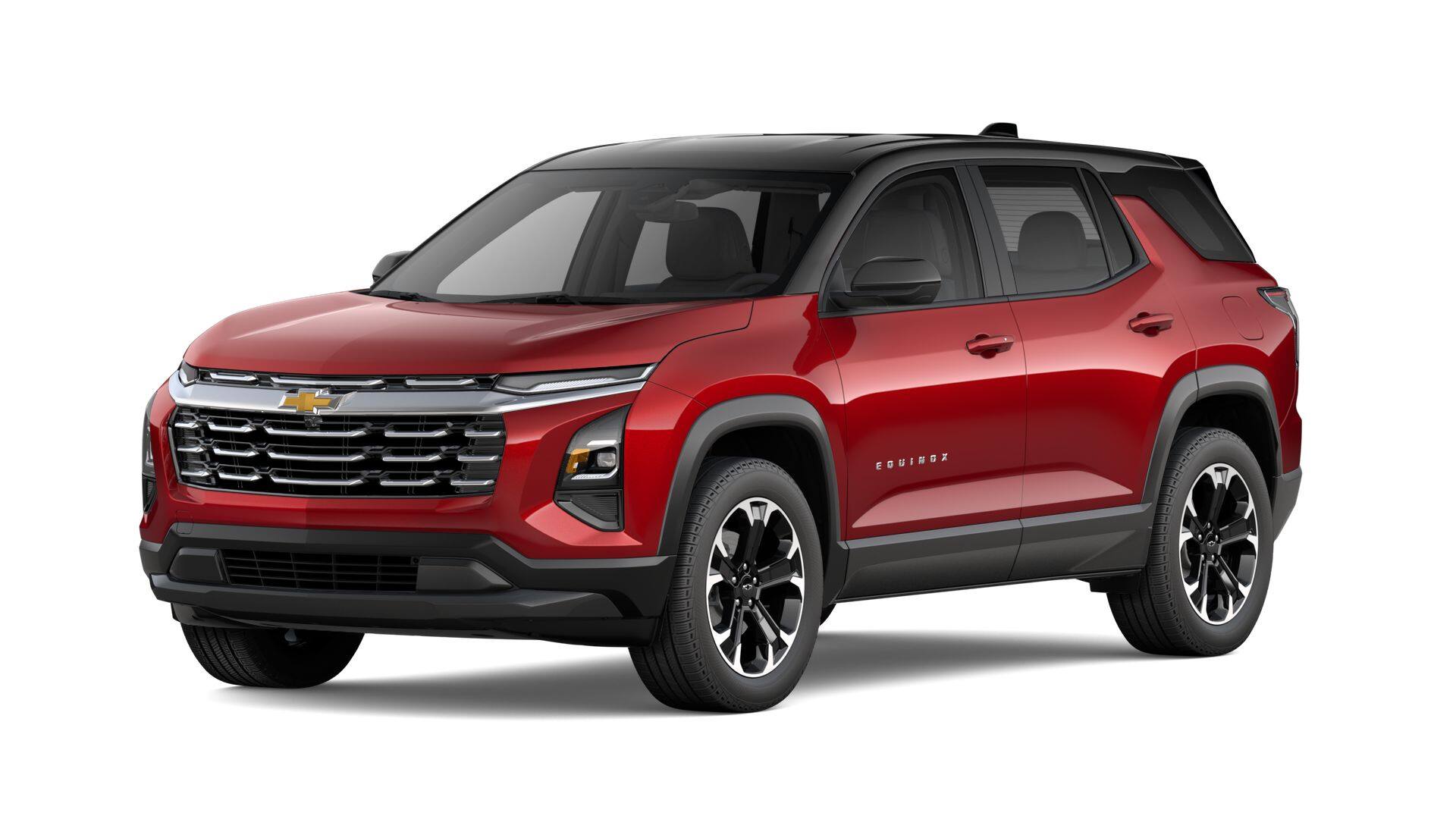 2027 Chevrolet Equinox FWD LT in Radiant Red Tintcoat — front three-quarter view