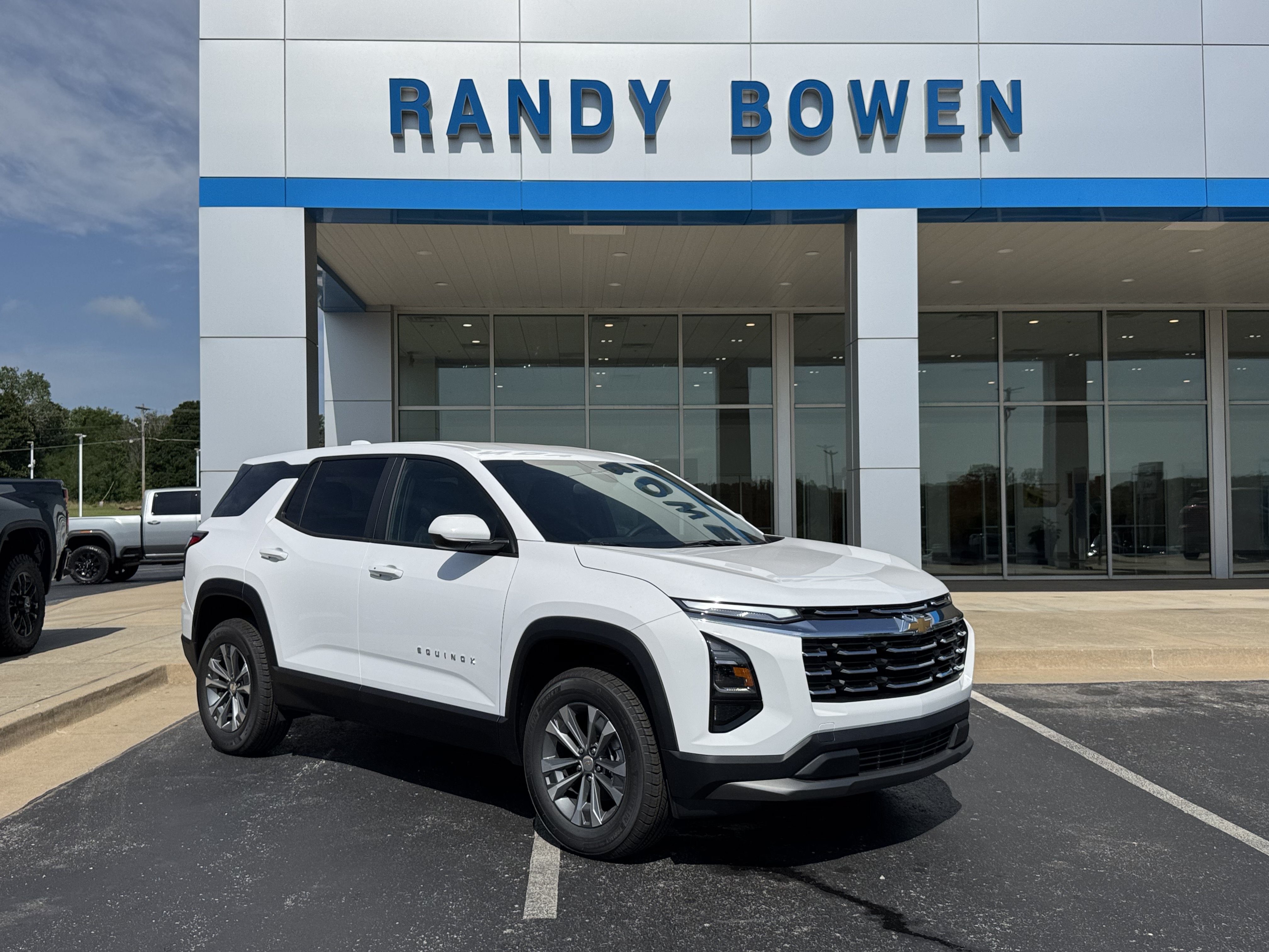 2027 Chevrolet Equinox AWD LT in Summit White — front three-quarter view